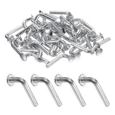 50 Pack Pallet Rack Drop Pin, 1.22x0.23 Inch Round Head J Bolt Universal Pins