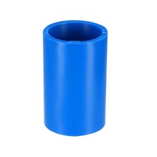 20mm Straight Metric PVC Pipe Fitting Coupling Adapter Connector Blue 10Pcs
