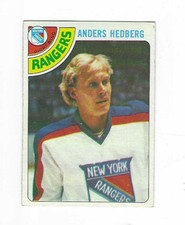 1978-79 TOPPS ANDERS HEDBERG #25 NEW YORK RANGERS