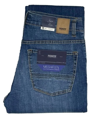 Pioneer Rando Megaflex dehnbar Stretch Jeans Hose blue used 16741.6607.6824 NEU - Bild 1 von 4