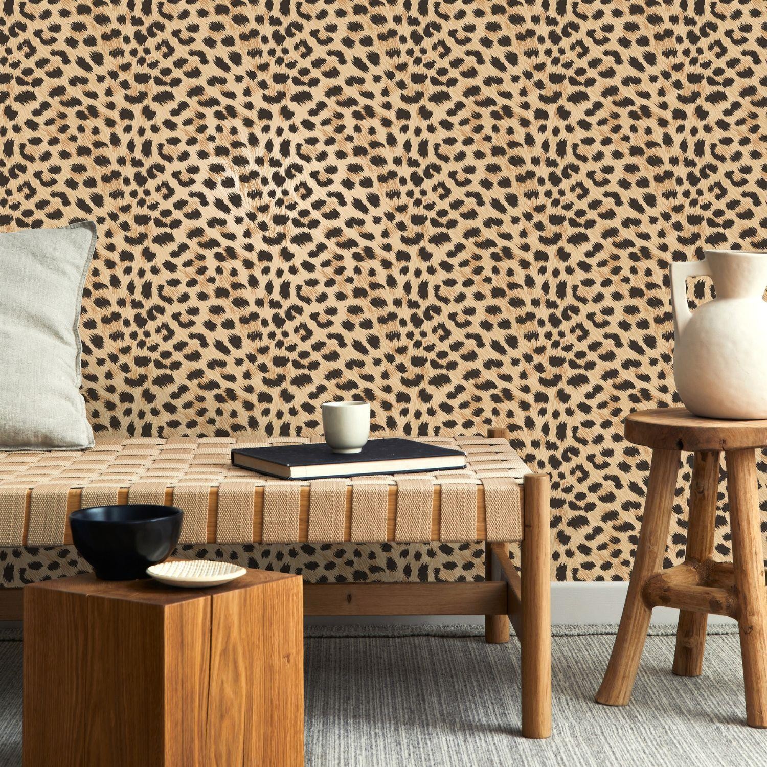 Fine Decor Fur Natural Wallpaper Animal Print Paste The Paper Kids Room Washable - Image 2