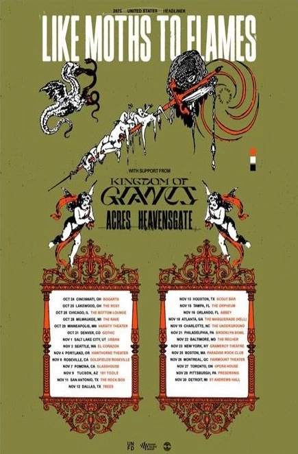 2025 US Tour Band Poster