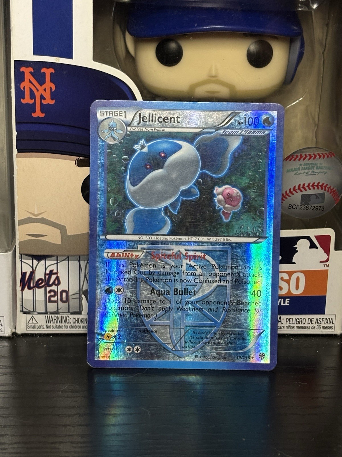 Pokemon TCG Plasma Storm - Jellicent #39/135 - Rare Reverse Holo Card