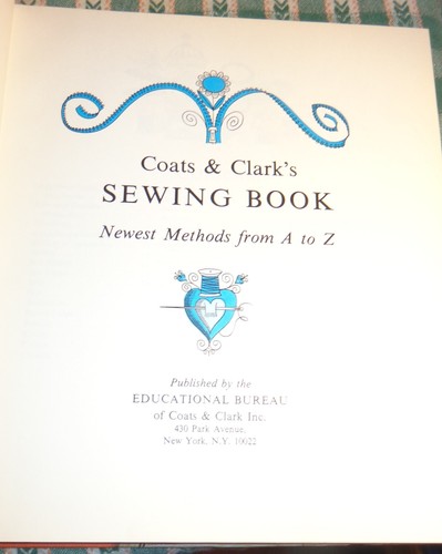 Libro da cucire vintage Cappotti e Clarks dalla A alla Z rilegato 1967 stampa terza edizione - Foto 8 di 11