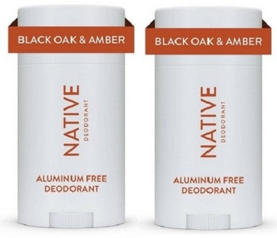 Native Black Oak & Amber Deodorant 2 Pack
