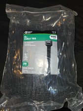Commericial Electric 8 inch cable ties black 1000 pack