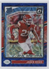 2024 Panini Donruss Optic Rated Rookie Blue Scope Prizm Jaden Hicks #237 rw6