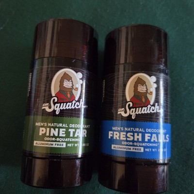 2-Dr. Squatch Men's Natural Deodorant Fresh Falls & Alpine Sage 2.65 oz