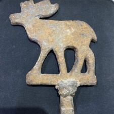 Rare Antique Fairground Cast Iron Shooting Gallery Moose 1920s/30s