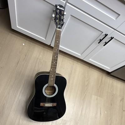 Maestro by Gibson Acoustic Guitar Dreadnought 6-String Black Right-Handed