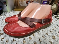 Naturalizer Womens Leather Mary Jane Casual Comfort Shoes Red Sz 9