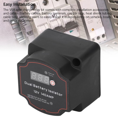 12V UTV Dual Battery Isolator Connect & Monitor Kit with Voltage Sensitive Relay - Picture 2 of 12