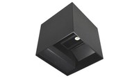 Oprawa Elewacyjna LED Kreon 2*3W Kwadrat 4000K Czarny Bowi