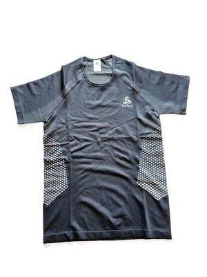 Odlo Herren Shirt S/S Crew Neck Seamless Thermo Warm Ski-Unterhemden Gr: S black