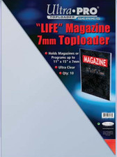 10 Ultra Pro 11x15 Life Magazine 7mm Thick New Toploaders Rigid Art Lobby Card