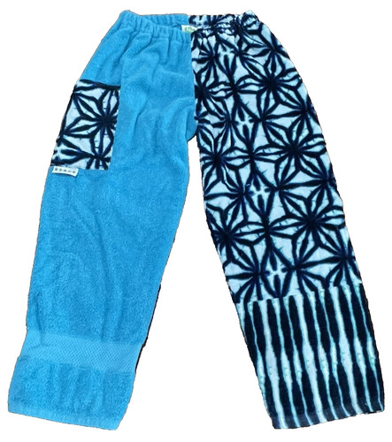 Kiki's Nation Kids Towel Pants Flower Geometric Beach Pool Coverup Sz Large USA