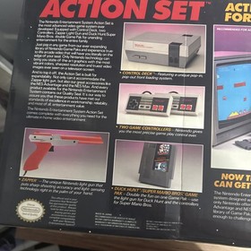 Nintendo NES Action Set Gray Zapper Version - Empty Box with foam & extras  Read