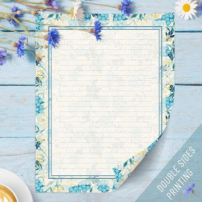 72 Pieces Stationery Set (48 Sheets paper & 24 Pcs Envelopes) 8.5 x 11 In, Vi...