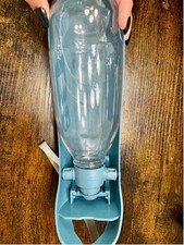 Plastic Pet Traveling Water Bottle with Wrist Strap, used once