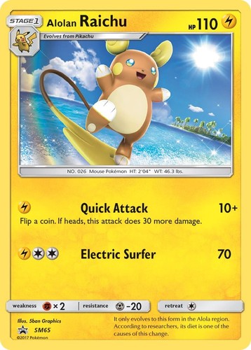 Alolan Raichu Holofoil [SMP - SM65] Promo Pokemon TCG