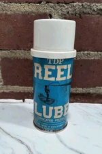 Vintage TDP FISHING REEL LUBE OIL Spray Can Rod Fisherman's Fish Sporting Goods 