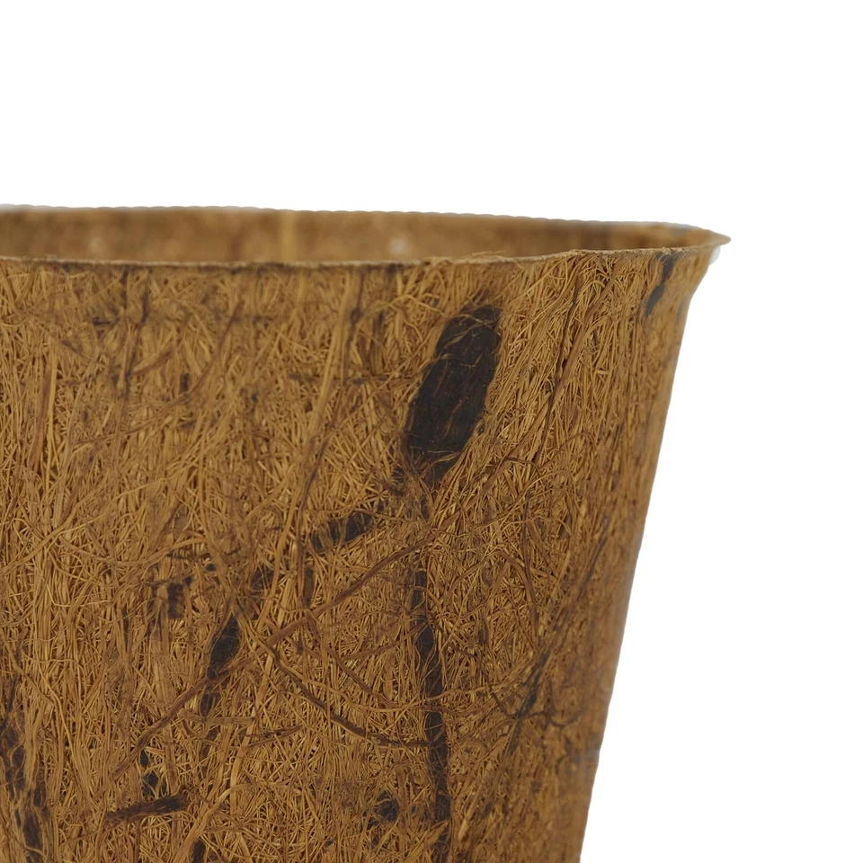 Paquete de 8 macetas de fibra en color marrón (RZR0300) Foto 3 de 4