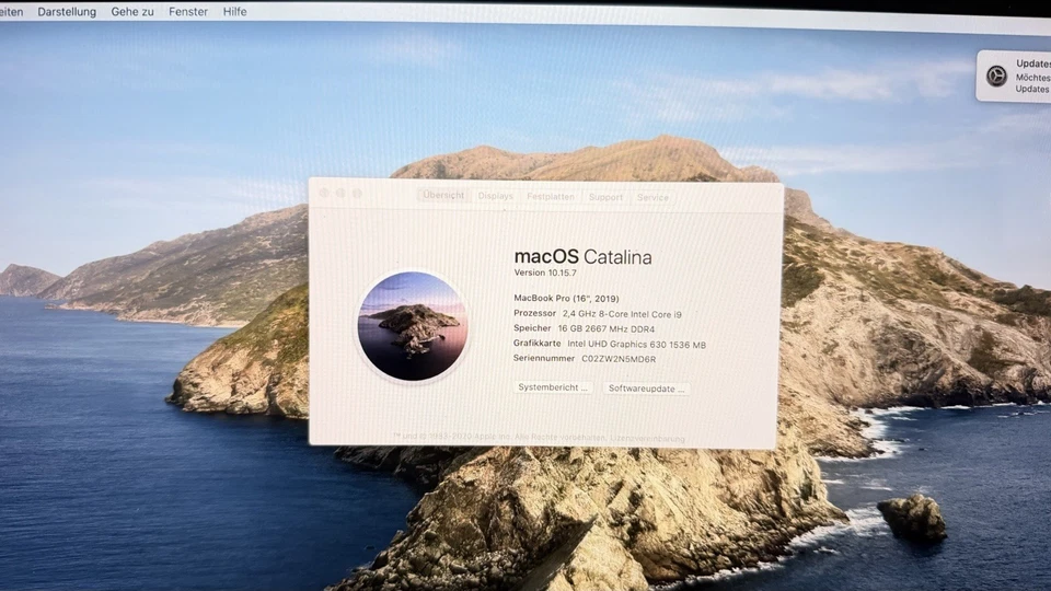Apple MacBook Pro 16" 2019 · i9 · 16GB · 512GB, Foto 1 von 5