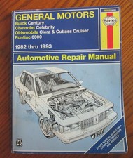 Haynes 829 Auto Repair Manual General Motors Buick Chevrolet Oldsmobile Pontiac 