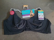 Vanity Fair Radiant Collection Underwire Bra, Black Size 44C Smoothing, New NWT
