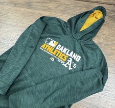 Majestic Oakland Athletics A’s Hoodie Youth XL Green Therma Base MLB Baseball