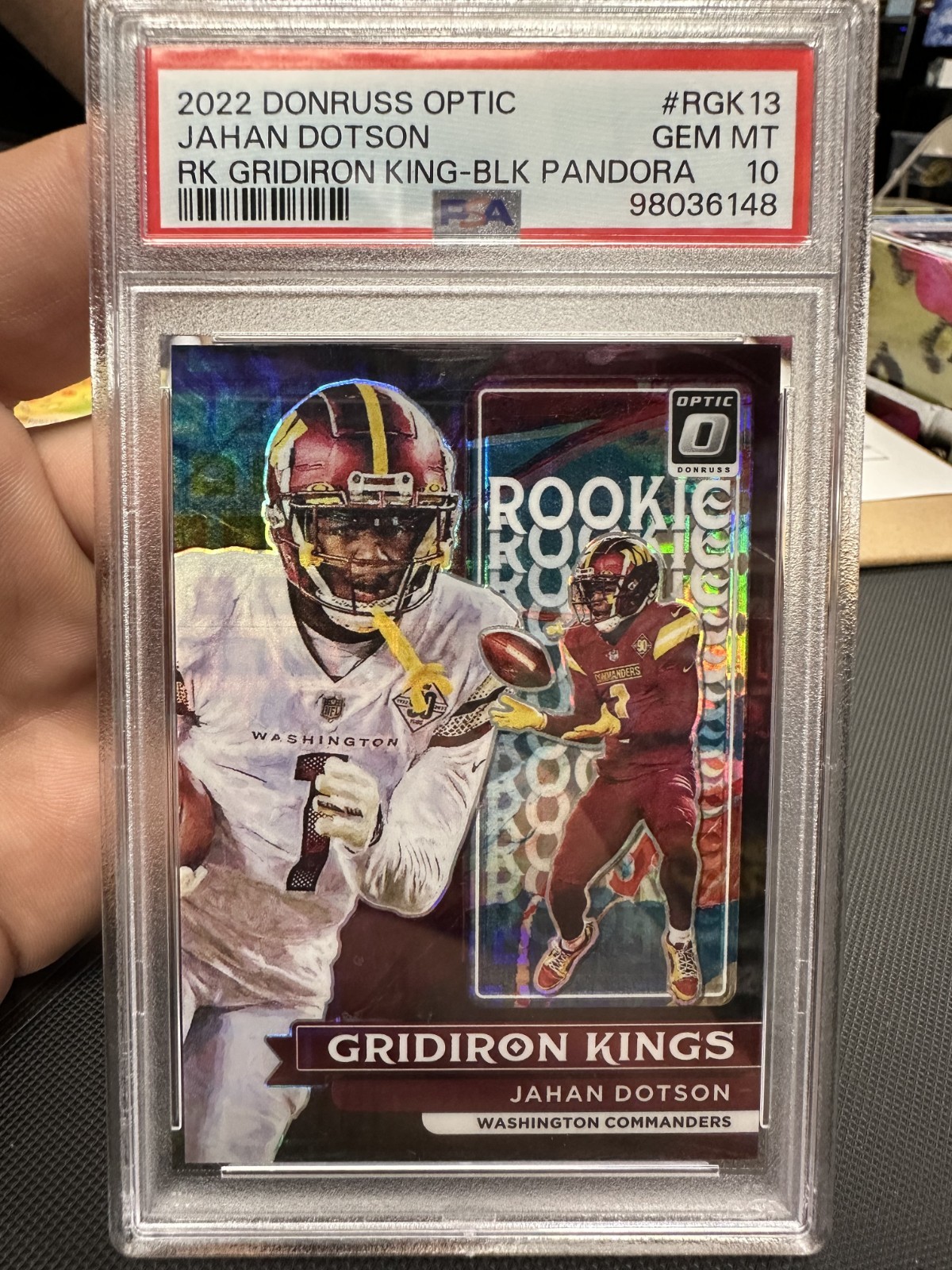 Jahan Dotson Panini Donruss Optic Rookie Gridiron Kings #RGK13 Black Pandora