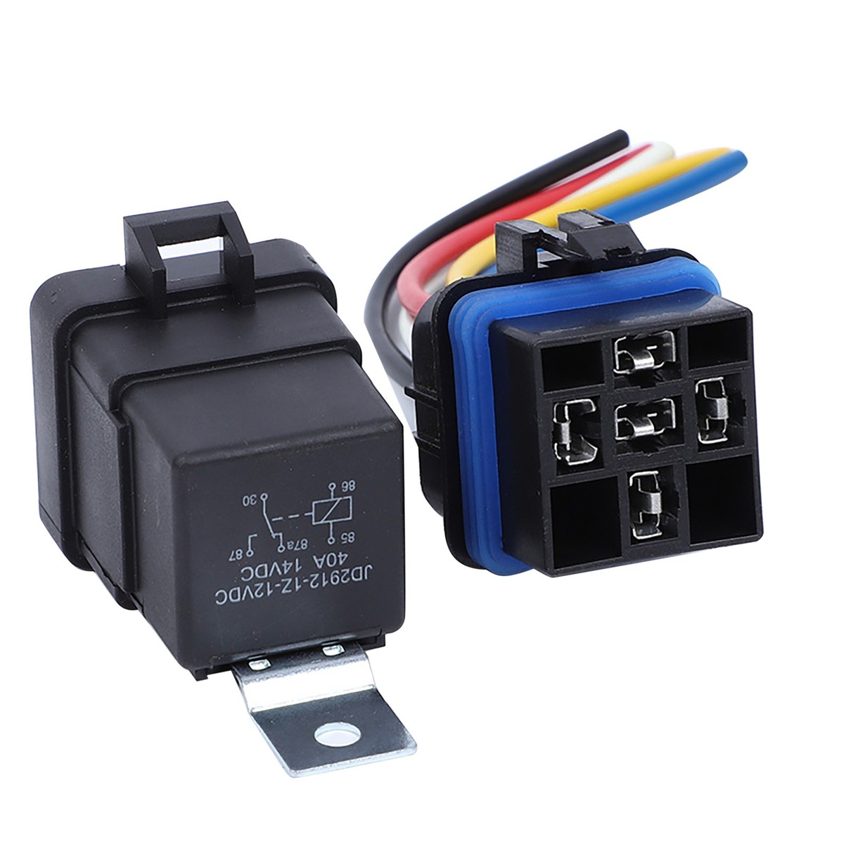LaBlanc - 1 confezione relè 12V 80A 5 pin auto camion motore resistente