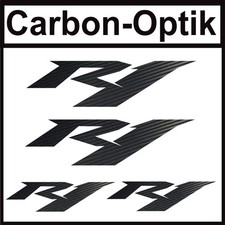 R1 YZF 1000 Carbon Look Aufkleber passend für Yamaha Tank Verkleidung