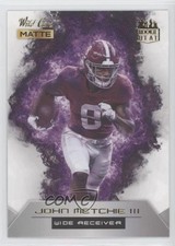 2022 Wild Card MATTE Rookie Heat White - Purple Flames John Metchie III g1d. rookie card picture