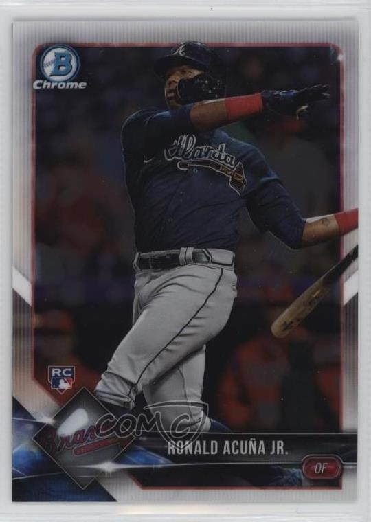 2018 Bowman Chrome Ronald Acuna Jr #40 Rookie RC