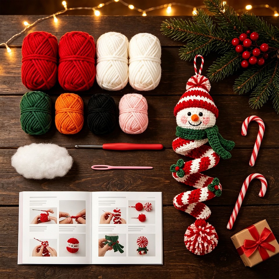 Crochet Starter Kit for Diy Holiday Decorations Crochet Ornament Diy ...