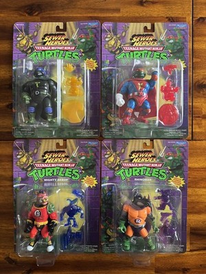 TMNT Playmates Reissue Sewer Heroes Lot Don Mike Bebop Rocksteady (2022)
