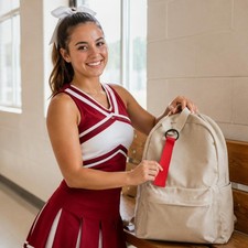 48 St&uuml;ck Cheerleader-Namensband Personalisierbar Puschel-Label mit Band