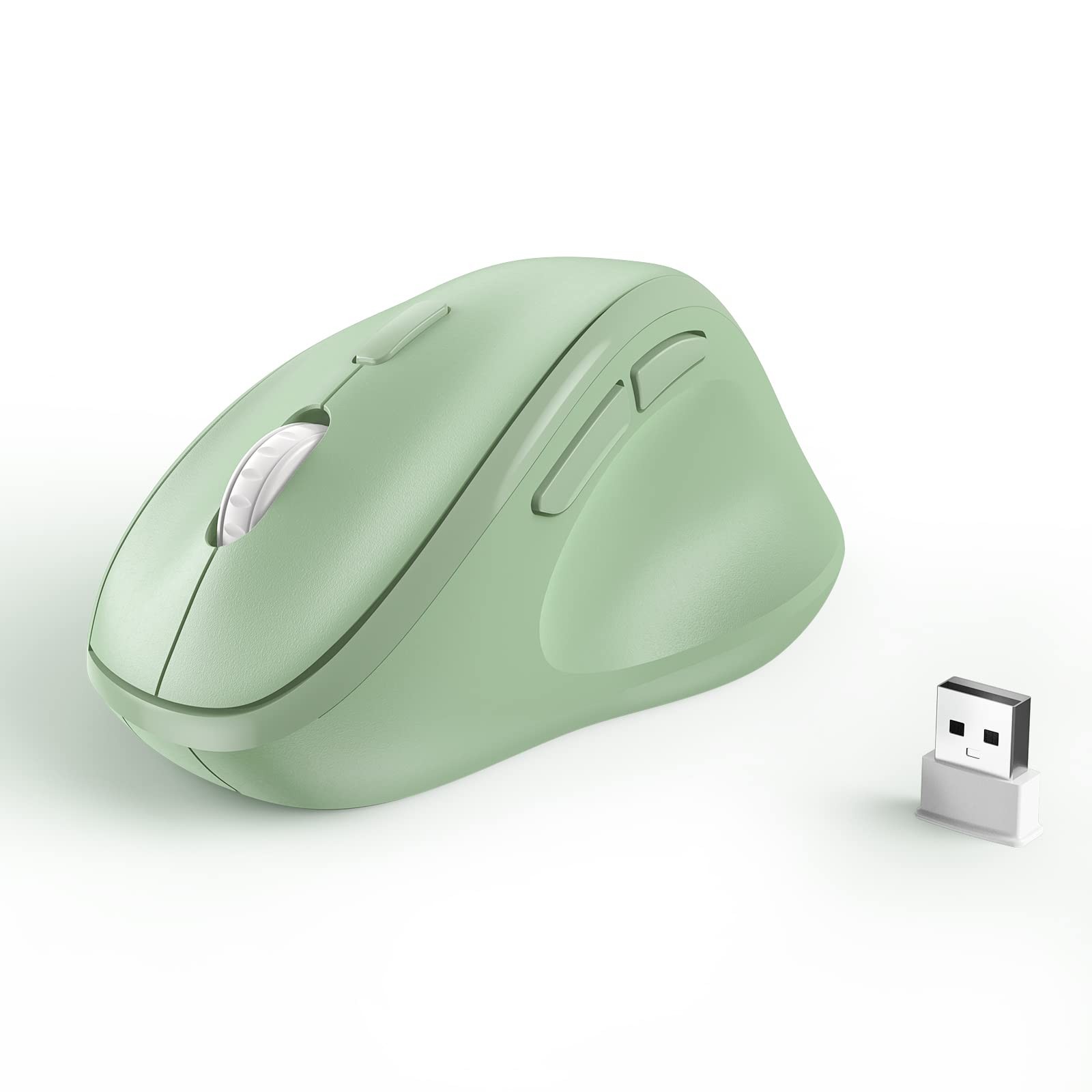 Ergonomic Wireless Mouse with USB Receiver for PC Laptop and Desktop Computers