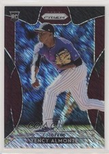 2019 Panini Prizm Tier III Burgundy Shimmer Prizm 24/25 Yency Almonte #274 0nr3