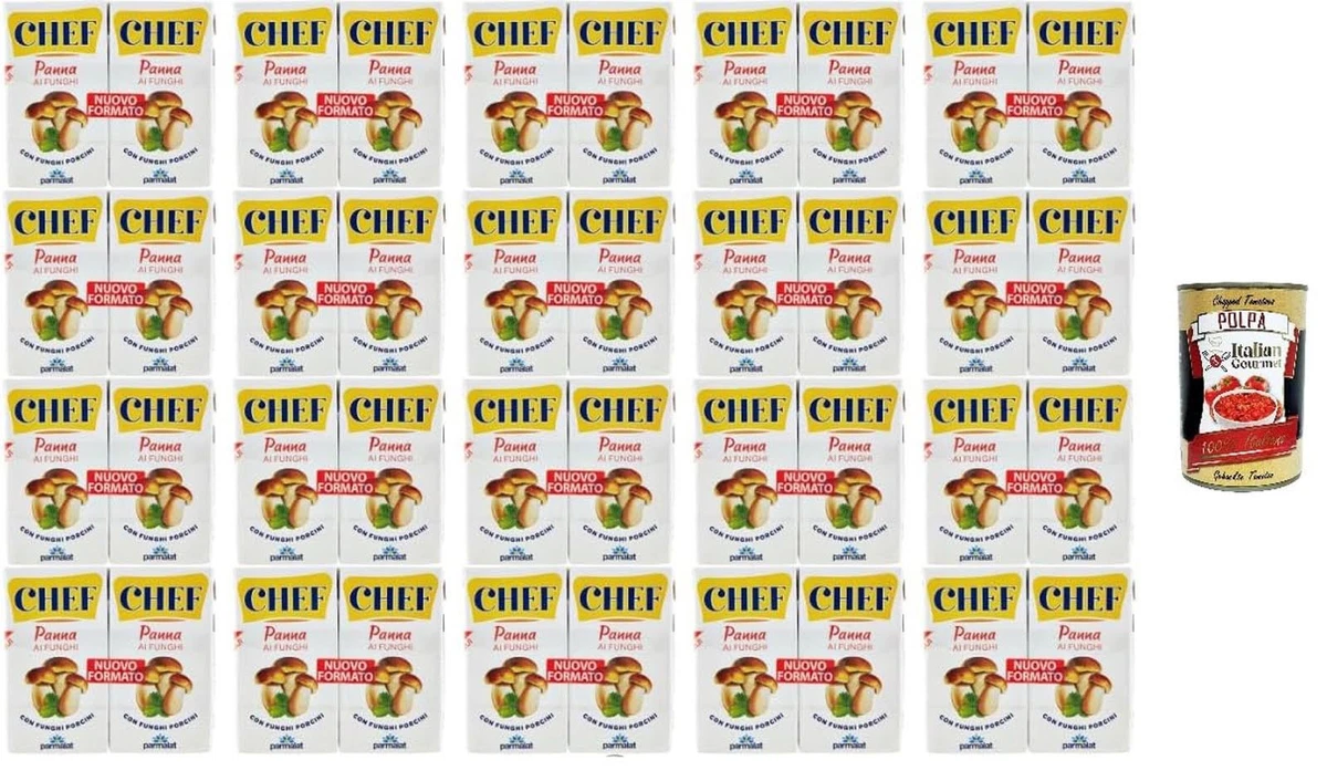 Parmalat Panna Chef Pilz-Kochsahne mit Steinpilzen, 20 Packungen, 2x125 g+Polpa