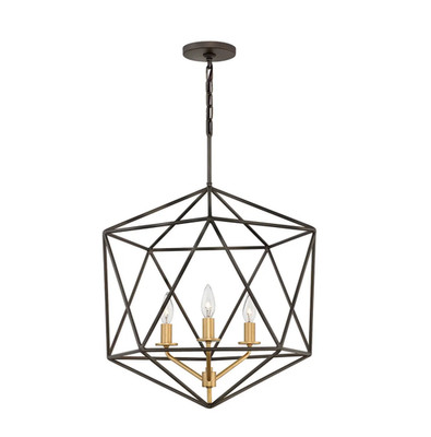 Hinkley Lighting Astrid 3 Light 20'' Wide Chandelier 3023MM Metallic Matte Bronze