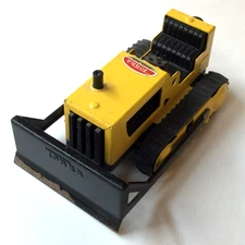 Tonka Bulldozer Earthmover Tractor Mini 4-inch Die-Cast Metal Yellow Vtg 1970s