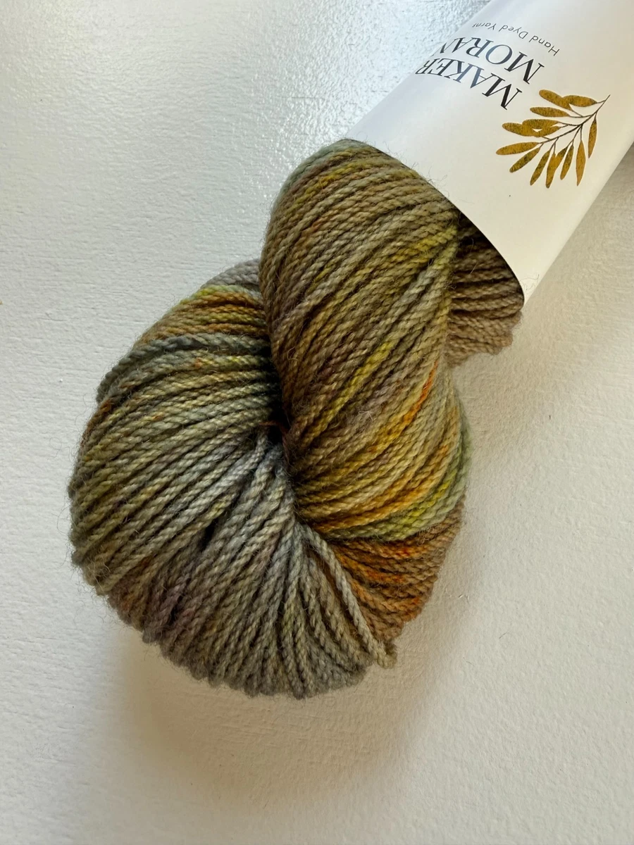 8 Ply Hand dyed yarn, Maker Moran, 100% SW Merino , 100g, machine washable