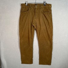 Glenns Denim GD111 Mens Corduroy Pants Brown Cotton Size 31 Made In USA