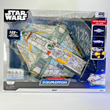 Star Wars Micro Galaxy Squadron Ghost   Light & Sounds   4 Mini Figures    0131