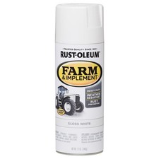 ust-Oleum 280132 12oz Gloss White Farm & Implement Spray Paint – 6-Pack