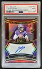 2024 Panini Select JJ McCarthy Rookie RC Maroon Prizm Auto #/75 Vikings PSA 9