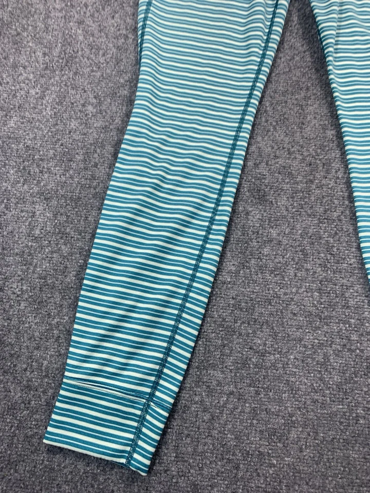 Leggings Patagonia Feminina Pequena Listrada Baselayer Leve Verde Capilene - Imagem 2 de 4