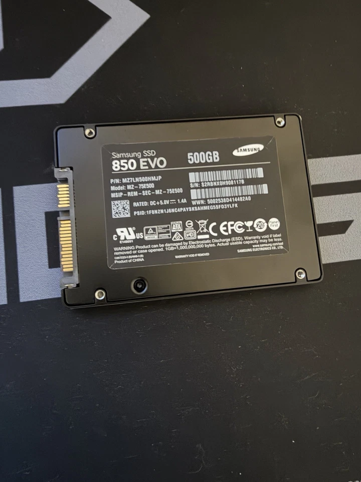 Samsung 850 EVO MZ-75E500 500GB, SATA 3, 2,5 Zoll Interne SSD - Schwarz... - Bild 2 von 2